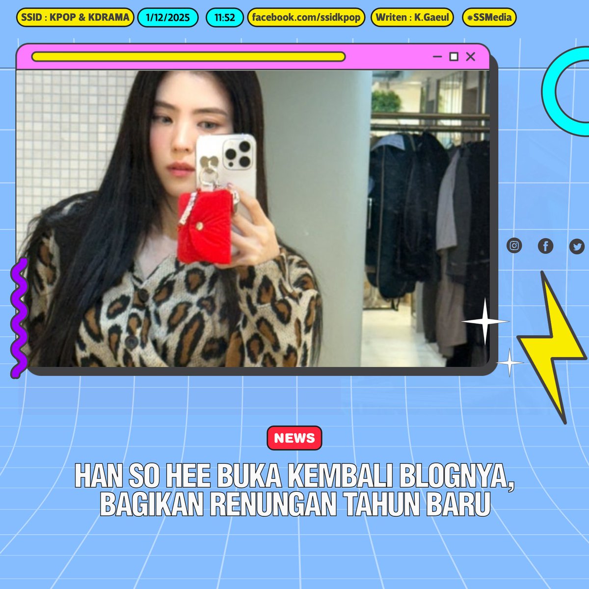 kpopdankdramaid's tweet image. #HanSoHee Berbagi Pembaruan Tahun Baru dan Refleksi Pribadi #SocietalIssues #PersonalGrowth #BlogUpdate

Baca: ssmedia.my.id/2025/01/12/han…
-BiBiNimerva