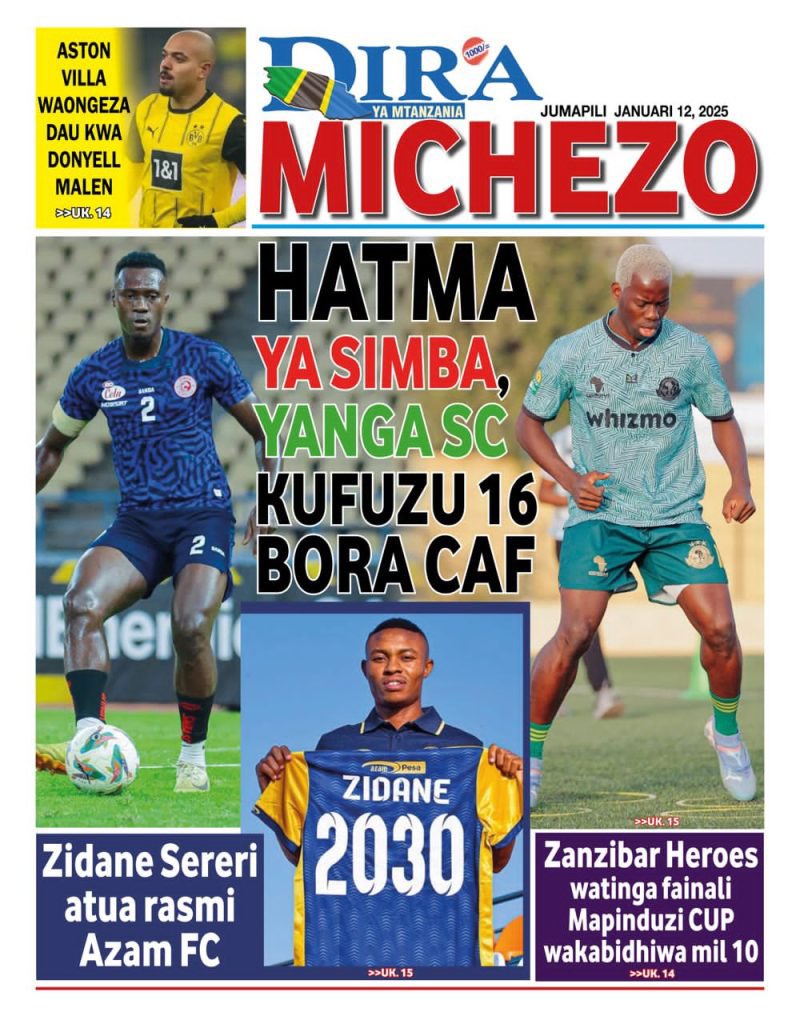 channelv_tz's tweet photo. #MORNINGPOWER  Magazeti Ya Leo Jumapili January 12,2025.
.
Powered By @marketpluspromotion
.
#ChannelVMagazeti
#MorningPower
#OpenYourDayWithUs https://t.co/Td98PHzwC5