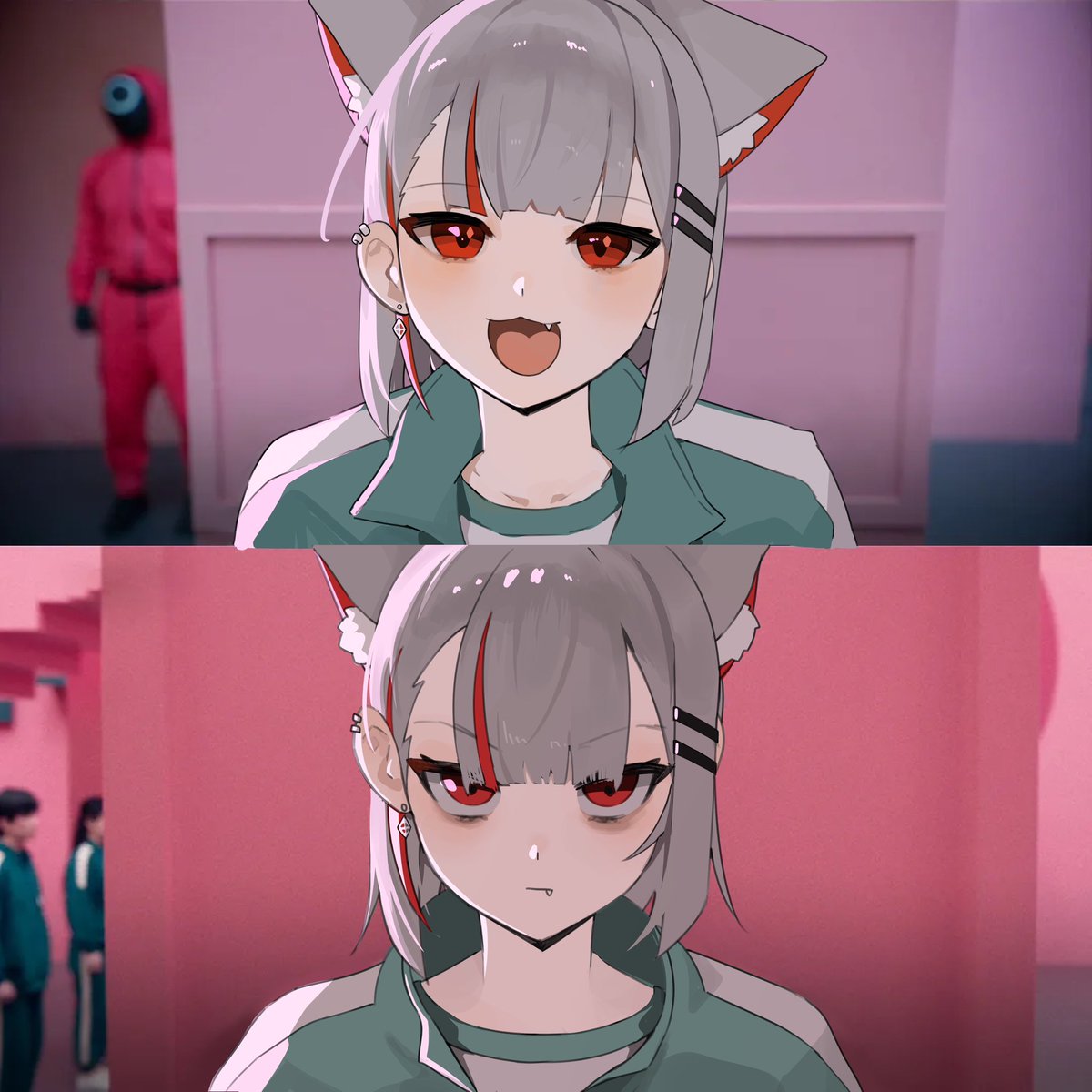 Uemaroo's tweet photo. 🧇🥛🦑

 #shiroart https://t.co/lzJmSvYmBq