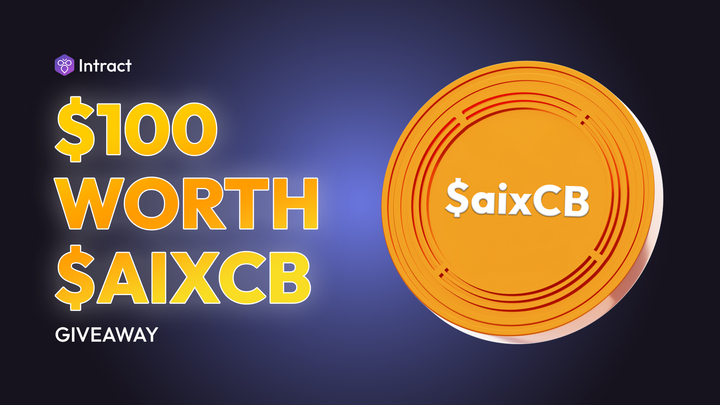 gm gm. It’s a chill sunday morning, and we’re in a giving mood

💎 $AIXCB GIVEAWAY 💎
Step 1: Follow @IntractCampaign
Step 2: Drop your wallet address below

here’s to an epic 2024 &amp; an even BIGGER 2025 starting with you 🫶