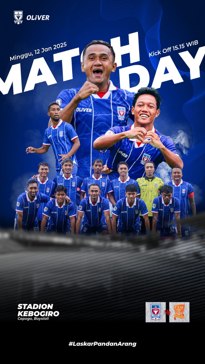 persebi's tweet photo. Today Is The Day‼️

⚽ Persebi Boyolali Vs PSIR Rembang
📆 Minggu, 12 Januari 2025
⏰ Kick off 15:15 WIB
🎟️ Rp.20.000

#PersebiBisa #PersebiBoyolali #LaskarPandanarang https://t.co/p0ojyqSYHM