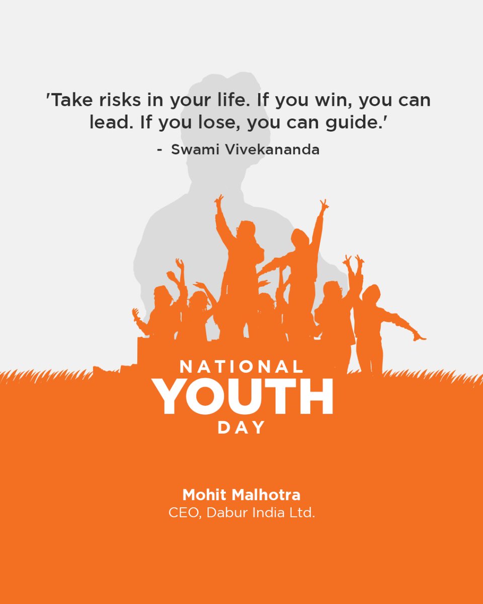 Today, we celebrate the boundless energy, creativity, and potential of our youth. On this special day, let's take inspiration from the teachings of Swami Vivekananda, who believed in the power of young minds to transform the world.
Swami Vivekananda has always been a personal