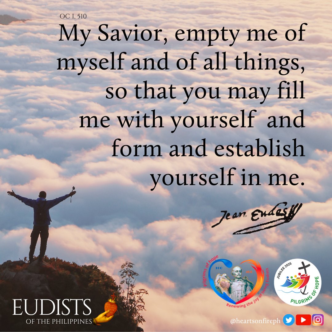 heartsonfireph's tweet photo. All for Jesus, only for Jesus!

#stjeaneudes #SanJuanEudes #stjohneudes
#CJM #eudistes #eudists #Eudistas
#SaintlyQuote #saintquotes https://t.co/QMgAezSJe3