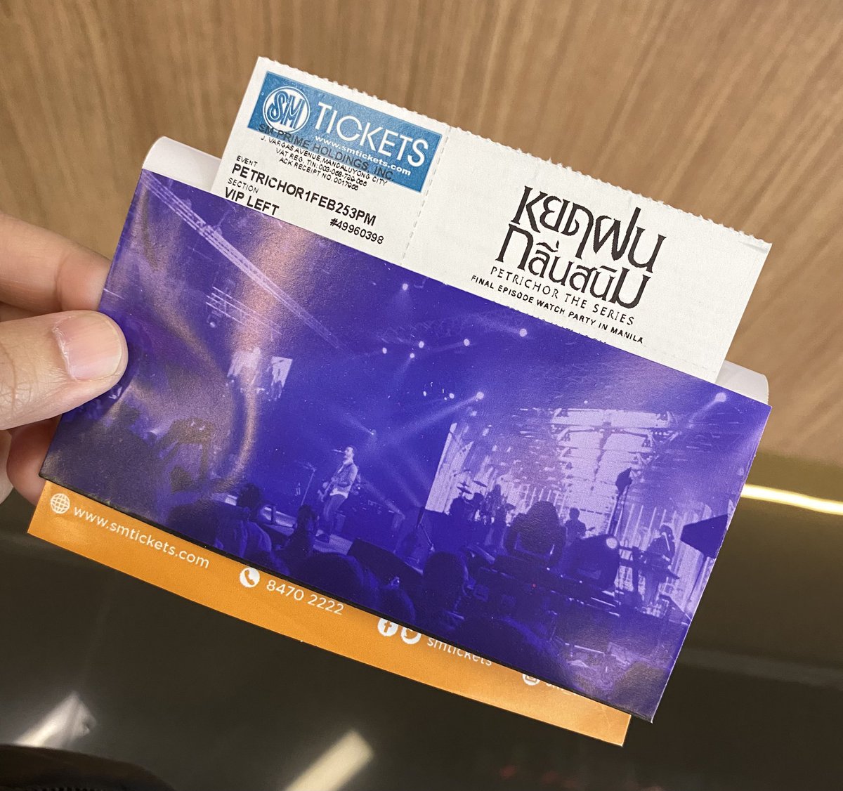 mel_gcb's tweet photo. Ticket Secured 😁 yahooo

#PetrichorFinalEPinMNL
#ซีรีส์หยดฝนกลิ่นสนิม 
#PetrichorTheSeries
#iQIYIOriginal
#อิงล็อต #Englot https://t.co/4qVNIDLKNX