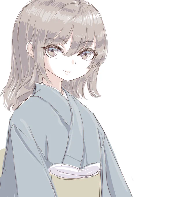 手癖和服少女 