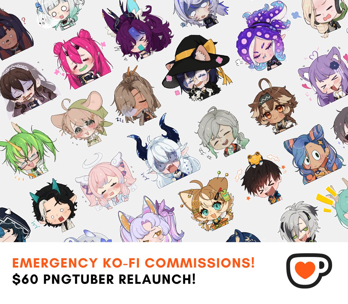 TaupeGrey's tweet photo. ❕EMERGENCY C0MMS ❕
(rts appreciated)

PNGTUBER PACKAGE
Includes 1 base + 3 emotes!

More details below https://t.co/xe7kHMDE61