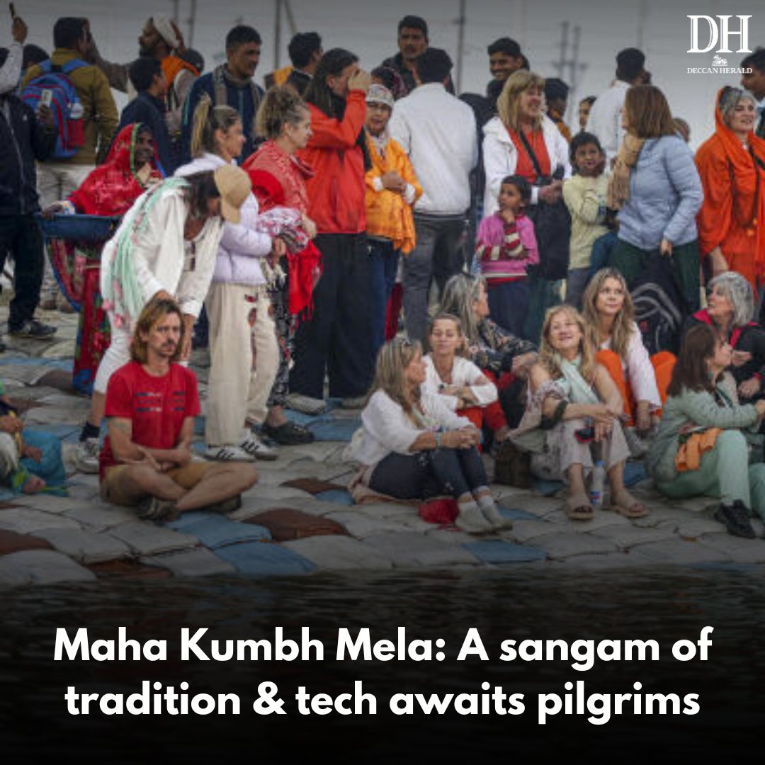 DeccanHerald's tweet photo. The 45-day #event is expected to #attract around ‘45 crore’ #devotees, so the #UttarPradesh government is extensively banking on #technology to ensure the #religiouscongregation passes smoothly.
https://t.co/SmWMY6qb9z https://t.co/tiHrF4evfO