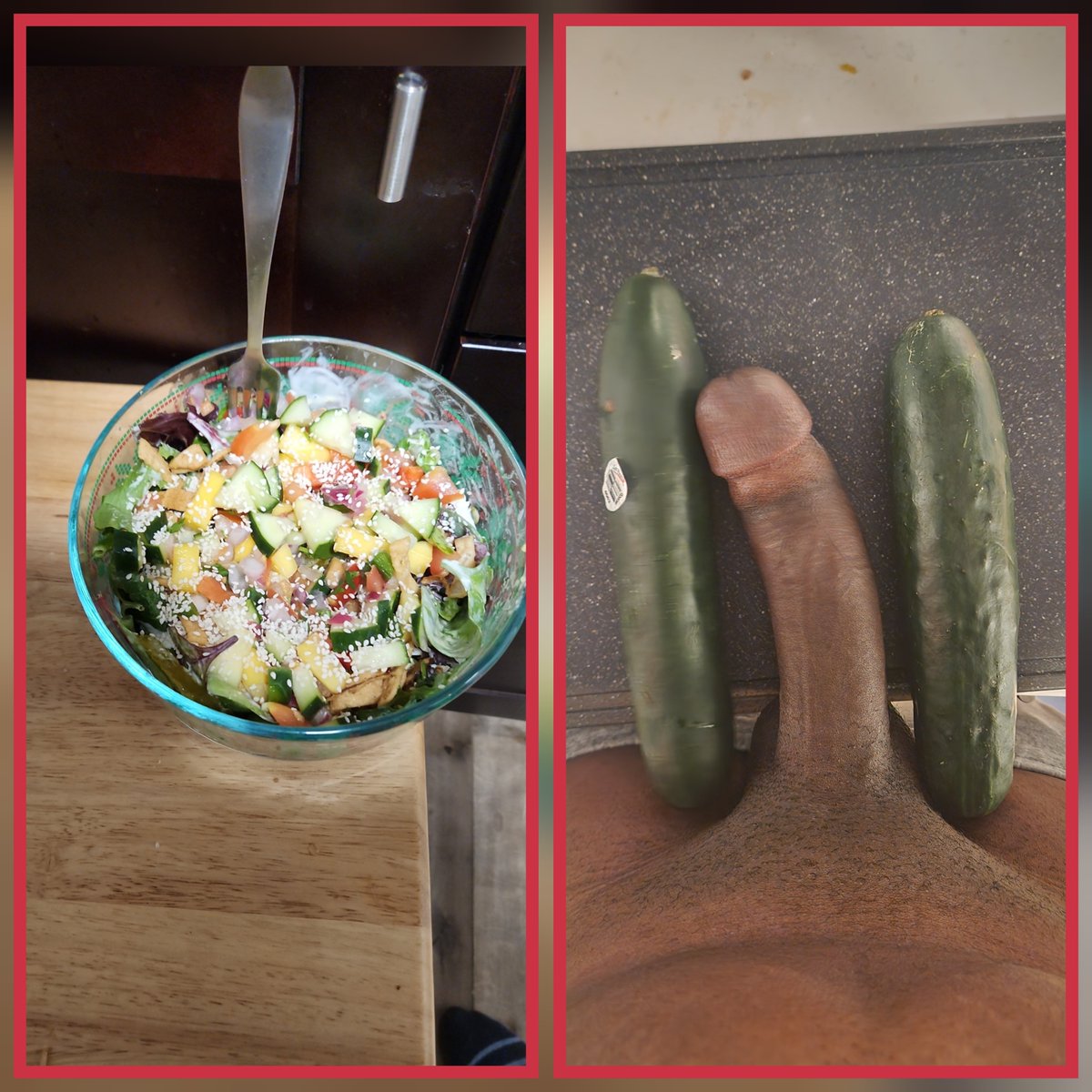 VibraniumBBC's tweet photo. Do you enjoy cucumber and ranch in your salad? 🥗 🥒💦 https://t.co/AKoPlSSSmq