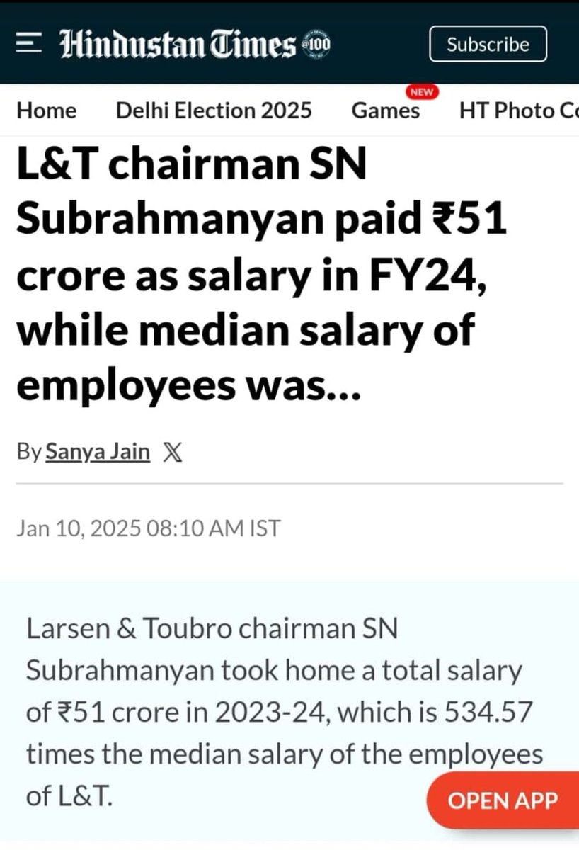 enrich_thinking's tweet photo. Hight of hypocrisy. They want more working hour but paying minimal salary to their own employees, in comparison with his own salary. #Shame @larsentoubro @htTweets @NavbharatTimes @TNNavbharat @the_hindu @IndianExpress @EconomicTimes @UNHumanRights @hrw @UN_HRC @ravishndtv https://t.co/8PUu1HTaMl