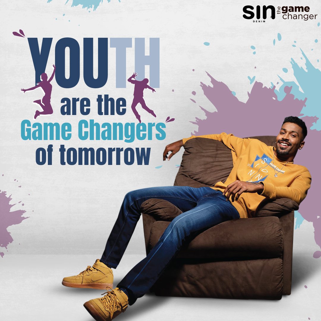 SinDenim's tweet photo. Celebrating the stylish spirit of India’s youth. 🤟
Sin Denim wishes a Happy Youth Day to all the young #GameChangers.

#SinDenim #HardikPandya #OwnyourSin #YouthDay #Youth #BeAGameChanger #DenimWear #Denim https://t.co/0Zl7E8oDH7