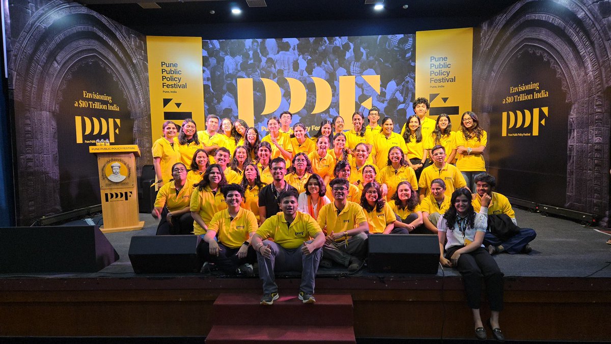 Sahil Deo (@deosahil) on Twitter photo Thanks to this team of brilliant volunteers for making <a href="/PunePPF/">Pune Public Policy Festival</a> 2025 possible
🙏🏼 Thanks to this team of brilliant volunteers for making <a href="/PunePPF/">Pune Public Policy Festival</a> 2025 possible
🙏🏼