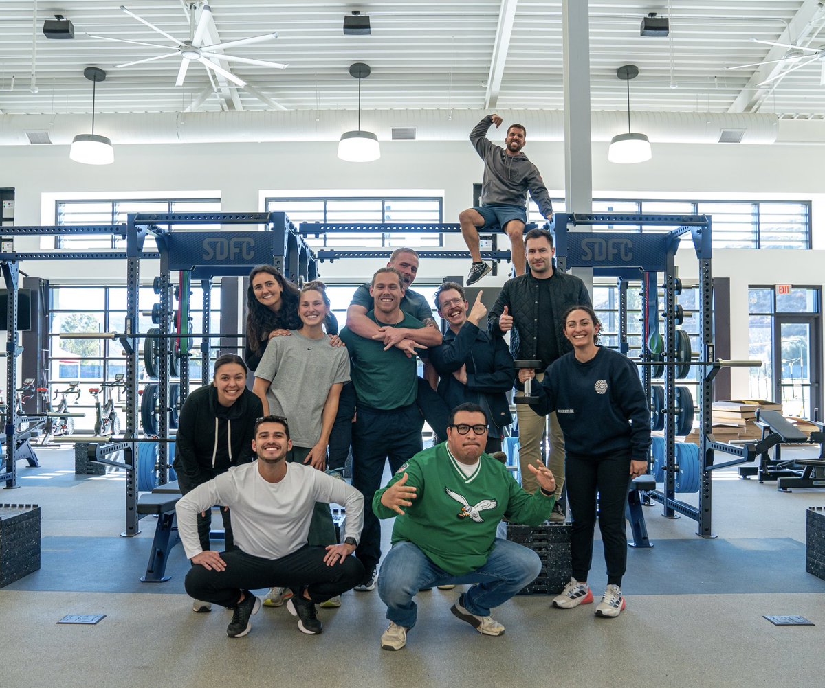 lukegatus's tweet photo. *OFFICIALLY DAY ONE* in the history of @sandiegofc completed!

The work of every person in the organization as well as those at Right to Dream and Sycuan Band of the Kumeyaay Nation came to life today; it was incredible to witness. 

Proud of this Human Performance Team! https://t.co/J9FRYA403V