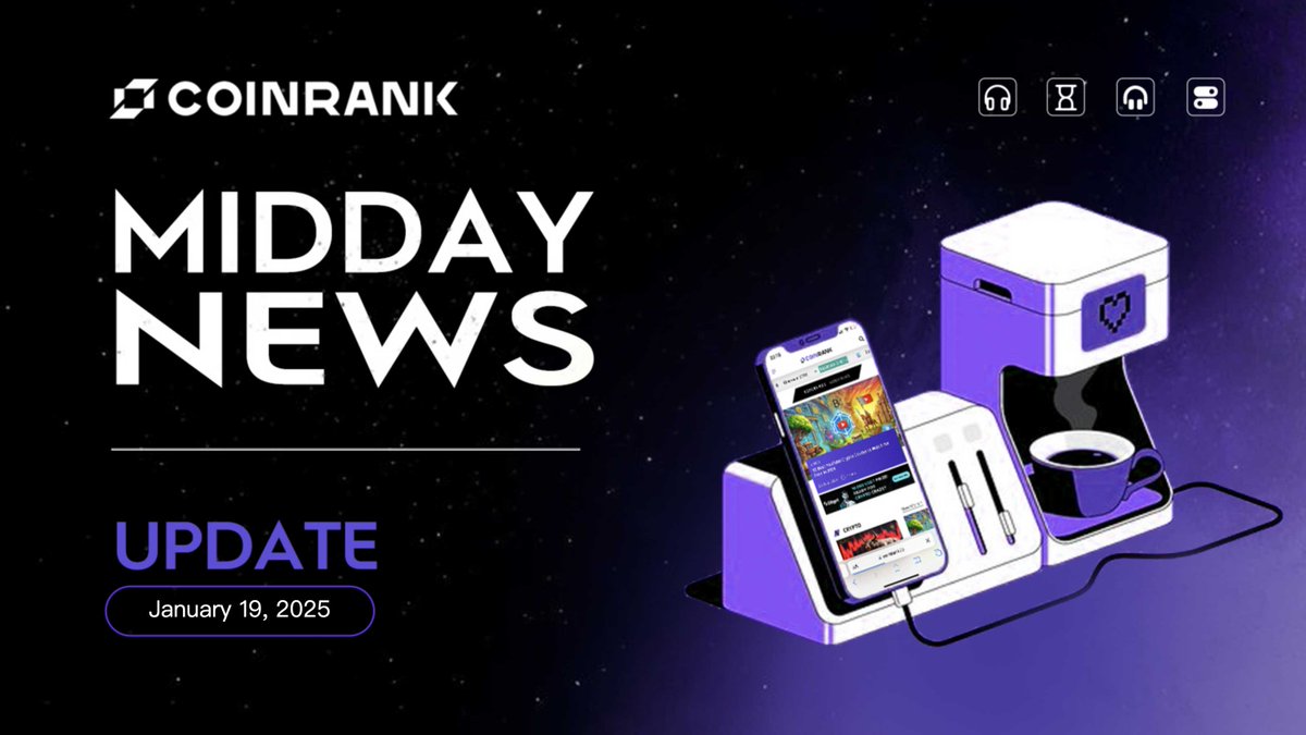 CoinRank_io's tweet photo. Midday News Update #Web3
👮 A federal grand jury has indicted Pastor Francier Obando #Pinillo on 26 fraud charges related to the Solano Fi cryptocurrency scam that operated from November 2021 to October 2023. According to the Department of Justice, Pinillo misled his congregation and investors by promoting #Solano Fi as a secure investment opportunity, while secretly diverting funds to personal accounts.
💰 Blockchain analytics platform #Lookonchain reports that an a16z-linked whale address has generated over $1 million in unrealized profits from AIOS tokens. The trader invested 1,328 $SOL (approximately $250,000) to acquire 12.19 million $AIOS tokens, which are now valued at $1.28 million. The investment was made yesterday, showing a rapid return of more than 400%.
📉 According to DefiLlama data, Usual's real-world asset-backed stablecoin USD0 has seen its market capitalization decline to $1.54 billion, falling behind USDS ($1.761 billion) to rank sixth among stablecoins. The token has experienced a significant 15.09% decrease in market value over the past week, reflecting growing concerns in the RWA-backed stablecoin sector.
🐳 Blockchain analytics firm Lookonchain reports that a sophisticated trader has re-entered the #SWARM market, purchasing 29.7 million tokens at an average price of $0.26, totaling $7.84 million. This investment comes just four days after the same investor secured an $8.42 million profit from liquidating their previous SWARM position. The rapid reinvestment suggests continued confidence in the token despite recent market volatility.
⛏️ #TheMinerMag reports a significant shift in Bitcoin mining centralization, with publicly traded miners now controlling 31.6% of the global hashrate as of December 2024, nearly double the 16.7% recorded in January 2022. The data, tracking 19 public mining companies that provide monthly performance disclosures, indicates growing institutional dominance in Bitcoin's mining landscape.
#Whale #SWARM #a16z #TheMinerMag #SolanoFi