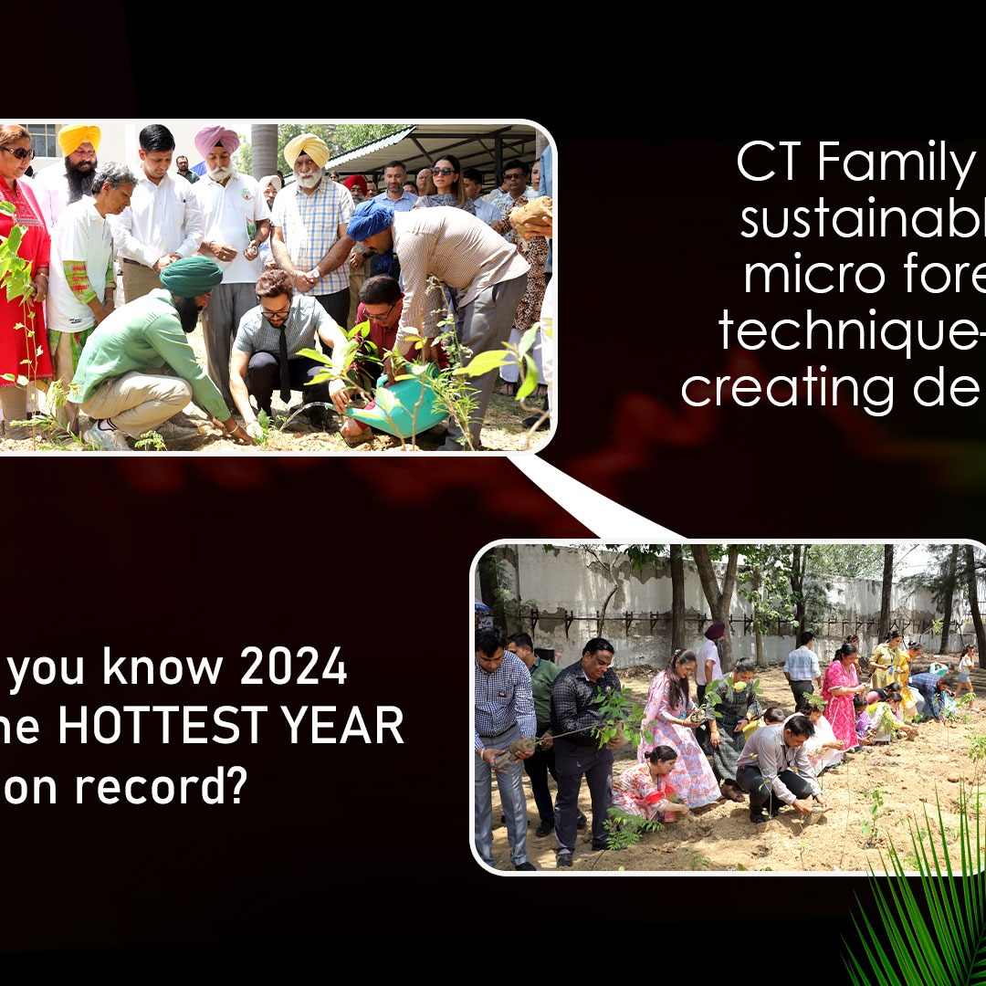 CTGroupshahpur's tweet photo. Did you know 2024 was the hottest year on record?
For Sarbat da Bhala and Guru Nanak Dev Ji’s 555th birth year, we planted hope and growth.
CT Family created a 555-tree micro forest using the Miyawaki technique for a sustainable future.
#Ctgroup #miniforest https://t.co/zhoktdCVIo