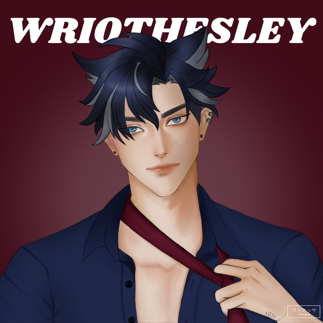 wriothesley fanart !! 

((open for comms))

#GenshinImpact #Wriothesley #fanart #commission #artcommission