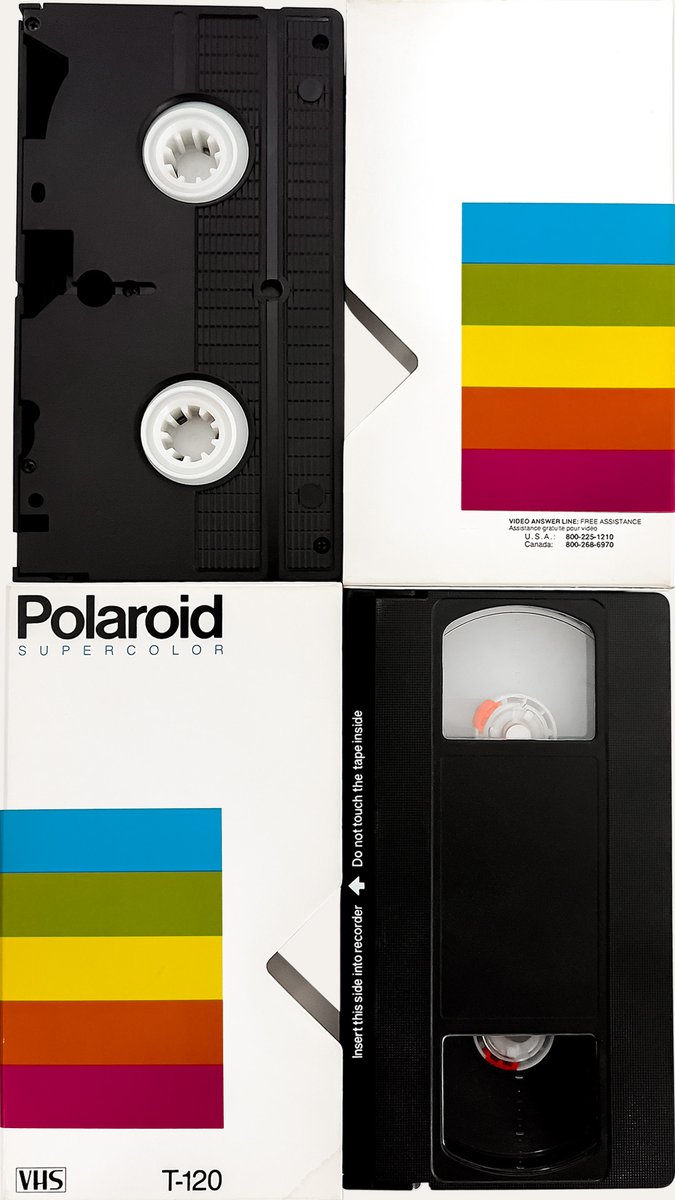 doublevision_s's tweet photo. Found an old @Polaroid  VHS tape and gave it a photoshoot. Have been always wanting to shoot one of these due to their stylish design.

2 of 3 https://t.co/PpAvSo3285