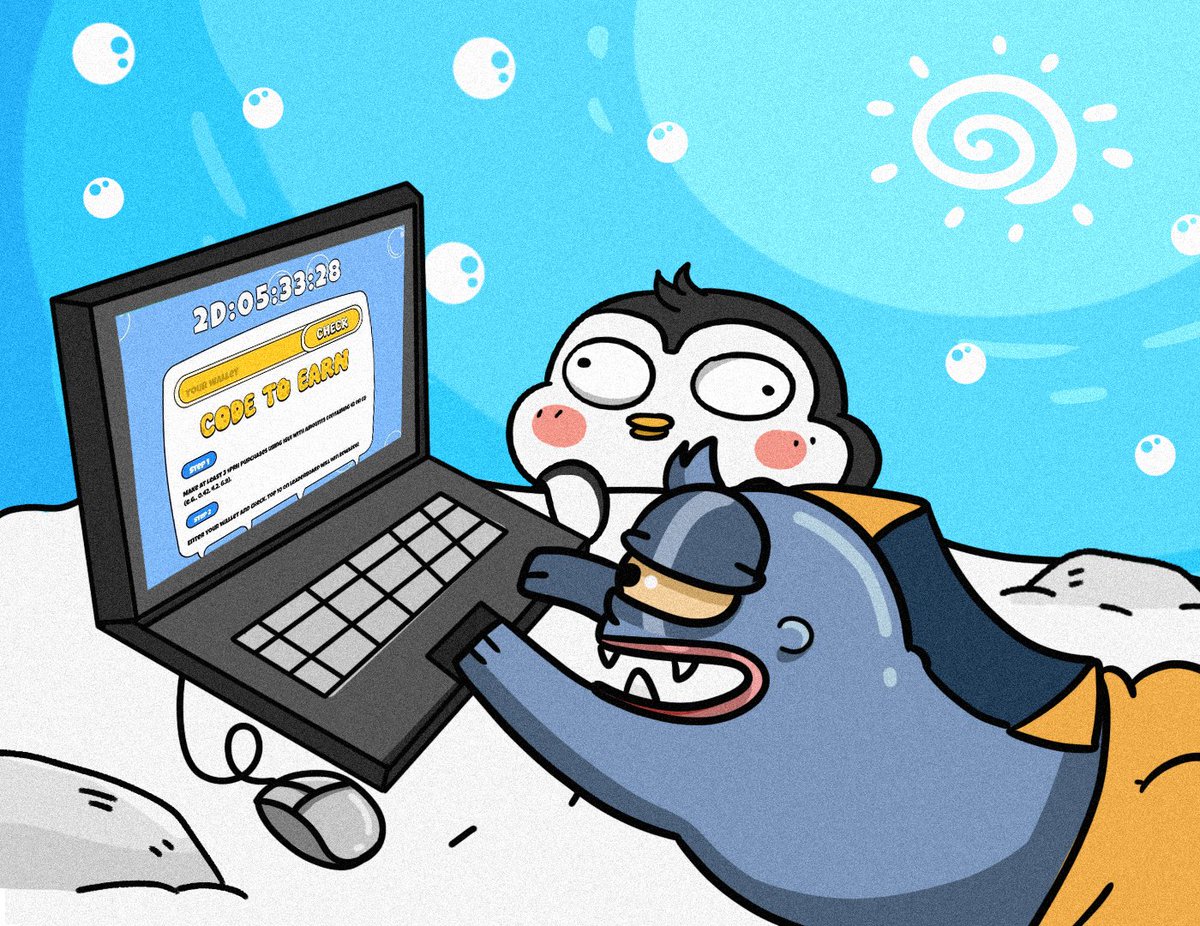 🚨 It’s official, fam! 🐧

Team Pengsu is joining the upcoming Code to Earn event with our friends at <a href="/piranhype/">Piran Hypeee</a>! 🎉

We’re bringing 1M $PESU to the table for this epic event. Are you excited? 👀

Let’s earn $PESU and $PRH together and make this a legendary moment for the