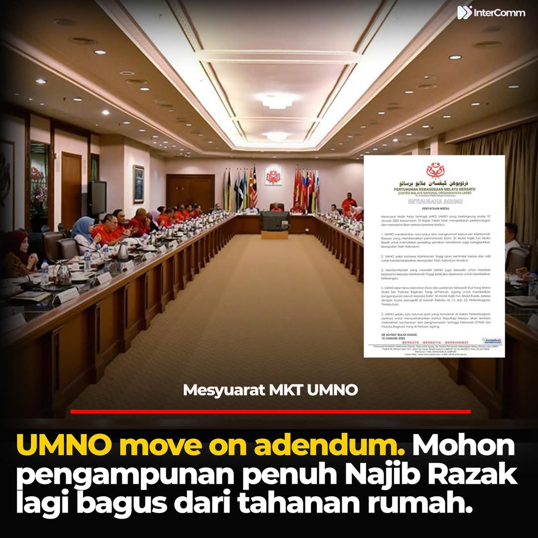 ASSUOfficial's tweet photo. Alhamdulillah UMNO sentiasa memperjuangkan nasib Bossku Najib Razak yang dianiaya. Siapa kata UMNO tidak memperjuangkan Bossku Najib adalah Fitnah semata². Anak Bossku Najib iaitu Nizar Najib sendiri kata yang Presiden UMNO DS Zahid Hamidi sentiasa memperjuangkan Ayahandanya. https://t.co/VkgxE5FnVX