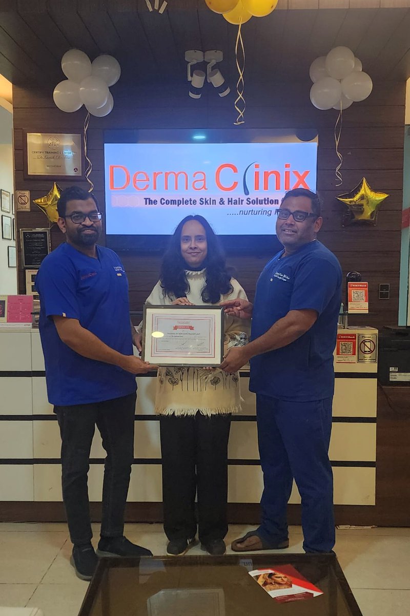 dermaclinix_dl's tweet photo. We congratulate Dr. Aishani for completing 1 year KSK SURGICALS HAIR TRANSPLANT FELLOWSHIP at DERMACLINIX 

We wish her all the best for future endeavours.  

For details you can call on +91 8588827963 

Or visit

 https://t.co/2Kade1h86R https://t.co/c6rqHaK6Hj