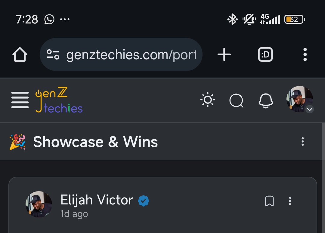 Vixs✨ (@vixs101) on Twitter photo Guess who just got a verification badge on the genz techies platform 🌚
Join us now let's grow on tech together
genztechies.com/portal/
<a href="/genztechies/">GenZtechies⚡️</a> Guess who just got a verification badge on the genz techies platform 🌚
Join us now let's grow on tech together
genztechies.com/portal/
<a href="/genztechies/">GenZtechies⚡️</a>