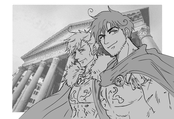 全盛期イメージでいつもより少し若めにした羅爺&かえさる
かえさるはヘタキャラのなかでも上位に食い込む好みのビジュアル 