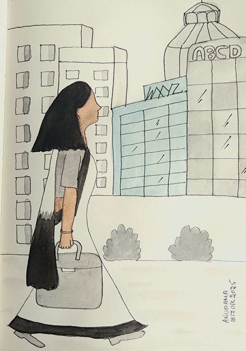 NWM_India's tweet photo. We continue our #InkSights series in 2025 with @anupamabijur ‘s “Lonely at the top”. Indian women’s labour force participation rate - now at 32.7% - is dismal; 78% of working women are in vulnerable employment, like low-paying & seasonal jobs. Is there reason to hope for better? https://t.co/p6yCUNiaV4