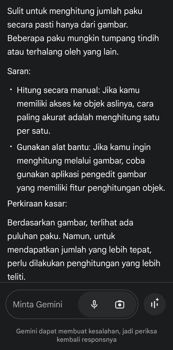 ada berapa paku? 
...
#grok #chatgpt #gemini #ai