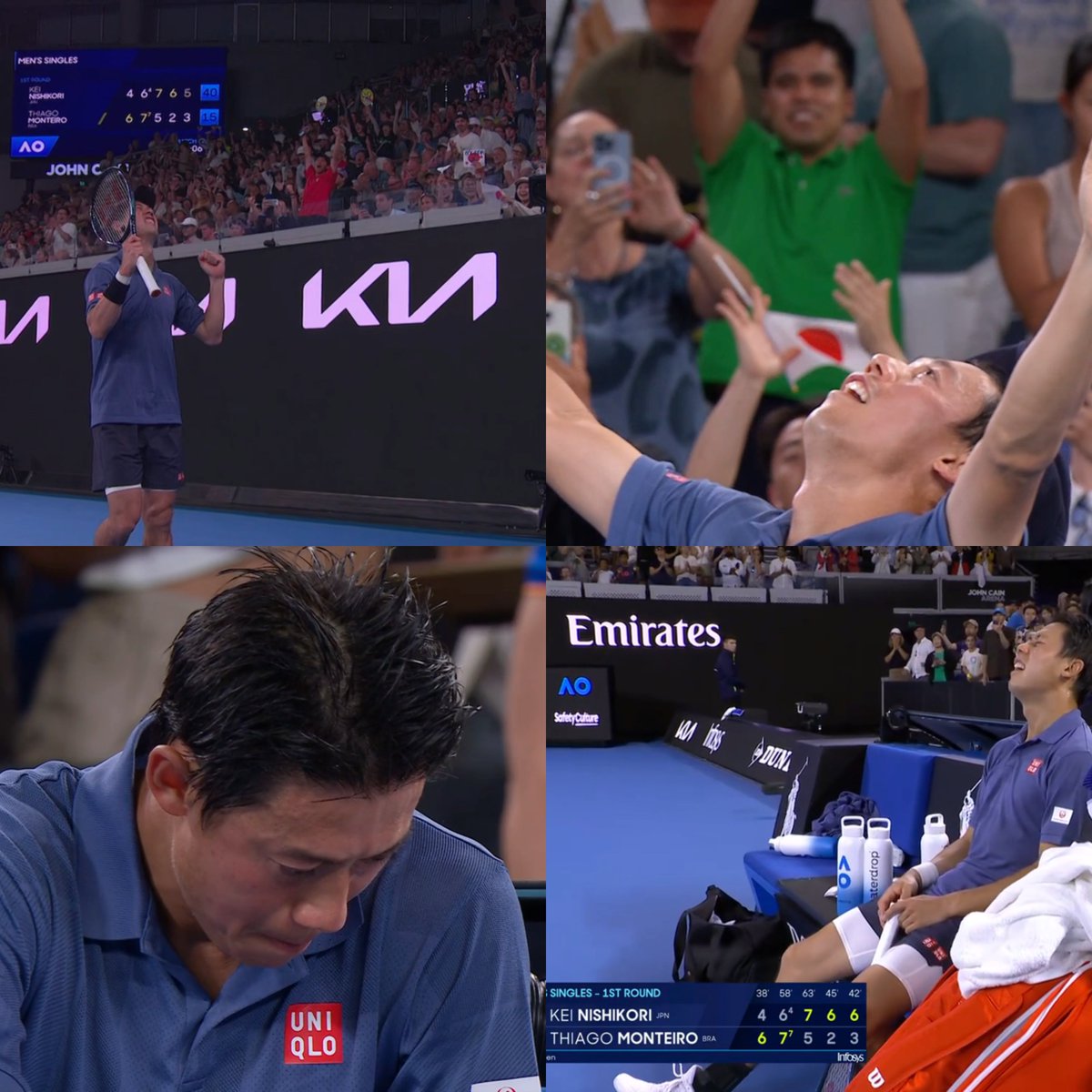 Something beautiful about a champion with little to prove or to gain, still doing it at 35 for the love of the game

Go get 'em <a href="/keinishikori/">Kei Nishikori</a>