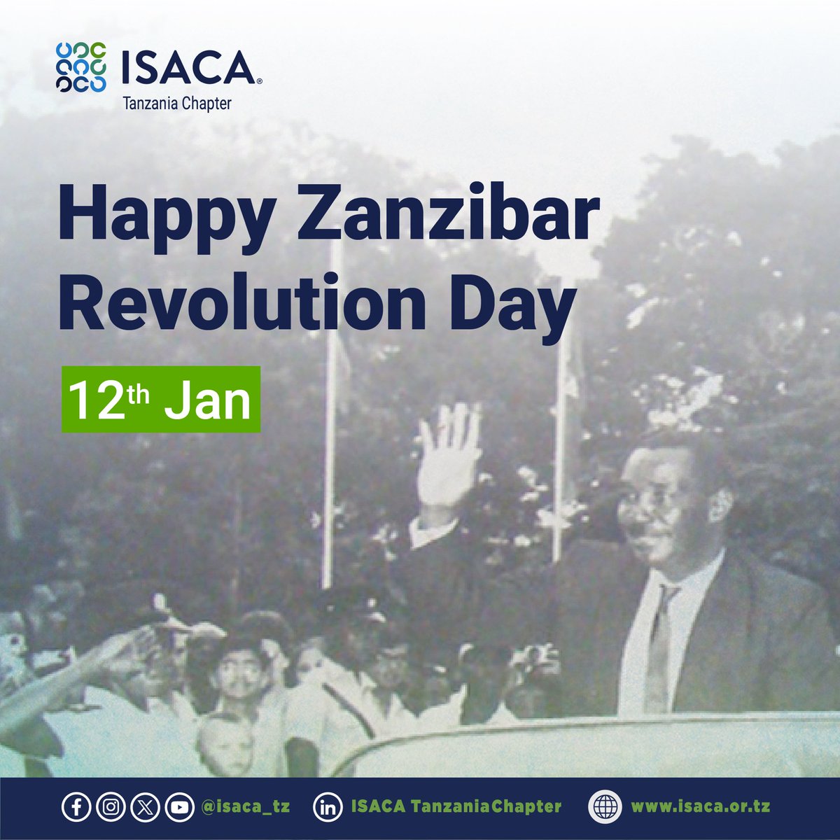 isaca_tz's tweet photo. Celebrating the spirit of freedom and unity! 

Happy Zanzibar Revolution Day! 🇹🇿
#isacatz #ZanzibarRevolutionDay #FreedomAndUnity https://t.co/HbxiGGVoPJ