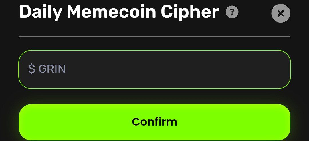 MissyOgo's tweet photo. MemesLab Daily Cipher
Date: 12/01/2025
Answer ➡️ GRIN
#Memelabs https://t.co/2ZQ7ZhJtX5