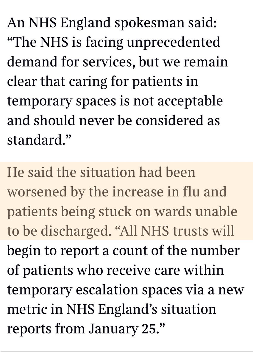 drjanetownson's tweet photo. An @NHSEngland spokesperson says “people are stuck on wards unable to be discharged”.

In most places, there is enough capacity in homecare and care homes.

Many homecare providers avoid NHS work, though, because fee rates are half what is needed to cover costs and many ICBs don’t pay invoices for months. 

Communication with care providers is often poor, which is also a deterrent.

In places like Plymouth, fee rates for homecare have been too low for years - both NHS & council - so providers have to focus on private-pay work to remain afloat. Even then, it is marginal for many. It’s no wonder Derriford Hospital struggles.

We don’t need Darzi or Casey reviews to explain the problems. We need a government willing to address them. 

@ShaunLintern 
@homecareassn 

https://t.co/5X52sVb47y