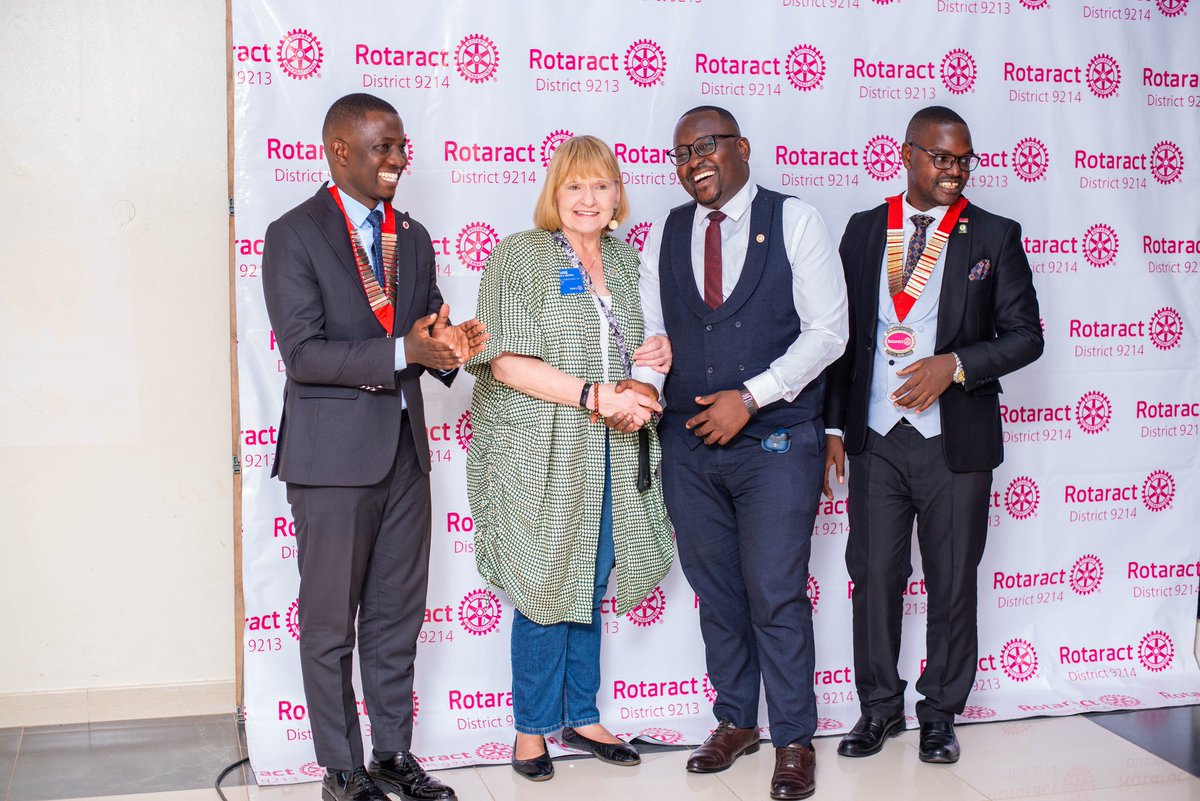 RCTmakindyeWest's tweet photo. Supporting the Rotary Foundation is a key goal for our club this year. We proudly celebrate our president @Bugembe_steve being pinned as a Paul Harris Fellow and Ryt Nansove being recognized as a sustaining member. These milestones reflect our commitment to impactful service https://t.co/PTmAU9l97l