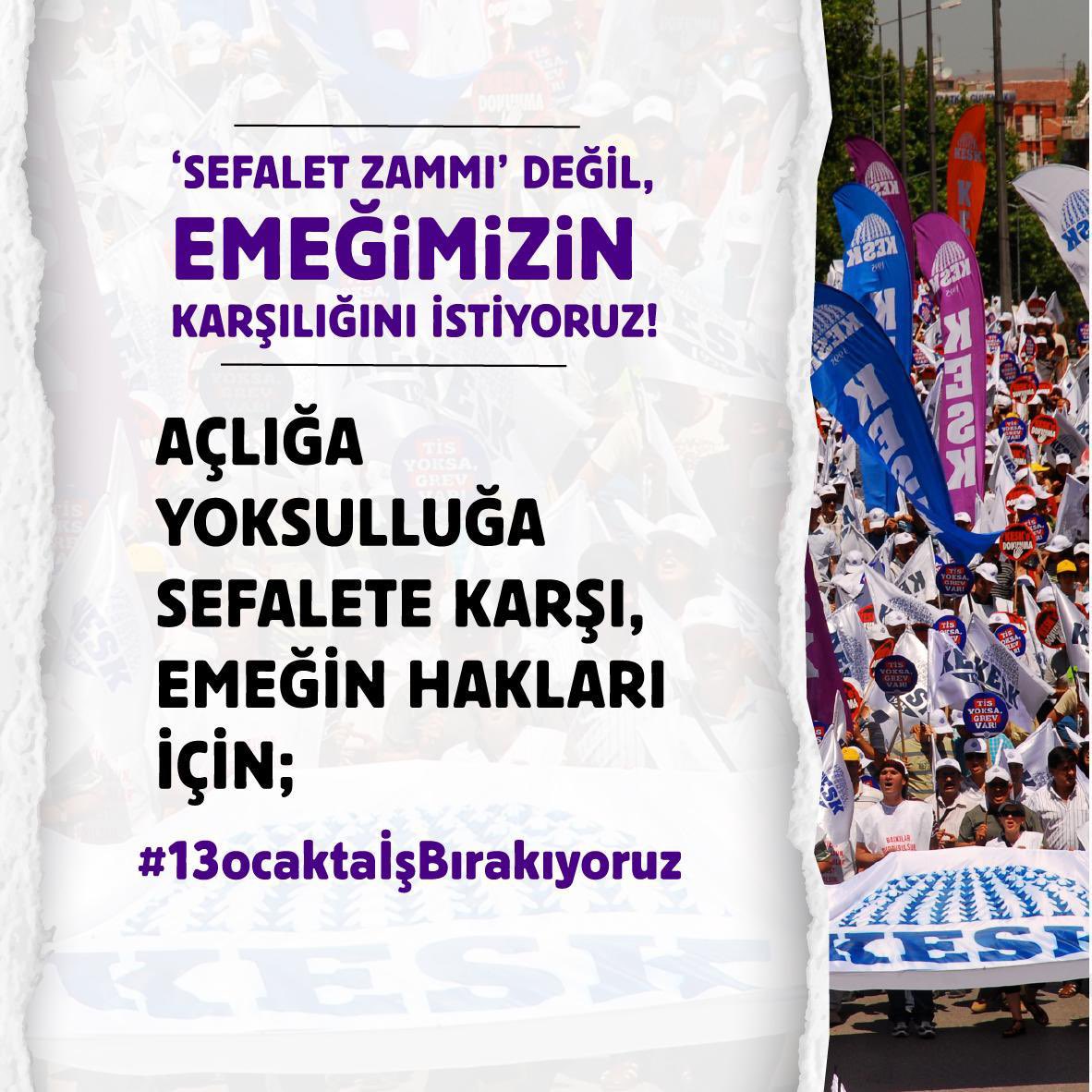 #13ocaktaİşBırakıyoruz