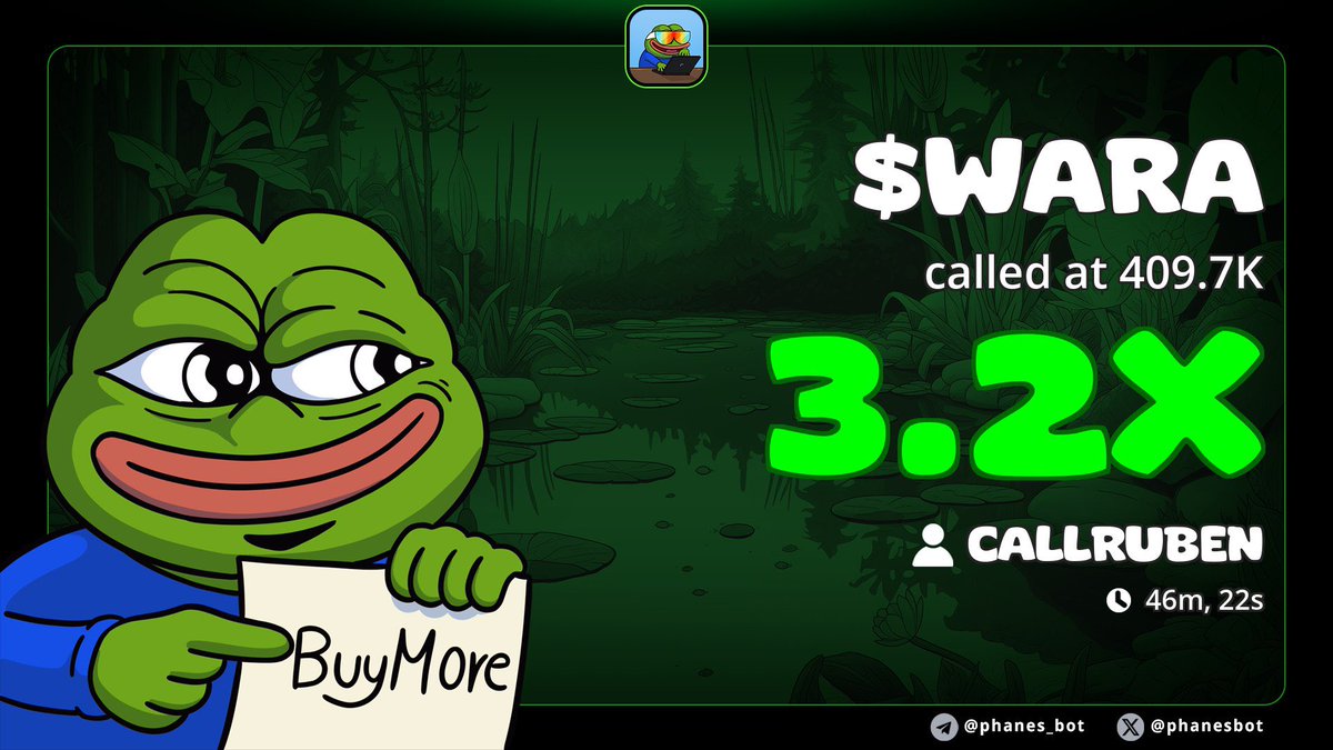 RubenCallT's tweet photo. Les matinée comme on les aimes $WARA 😎 https://t.co/3d2yjx0Pij