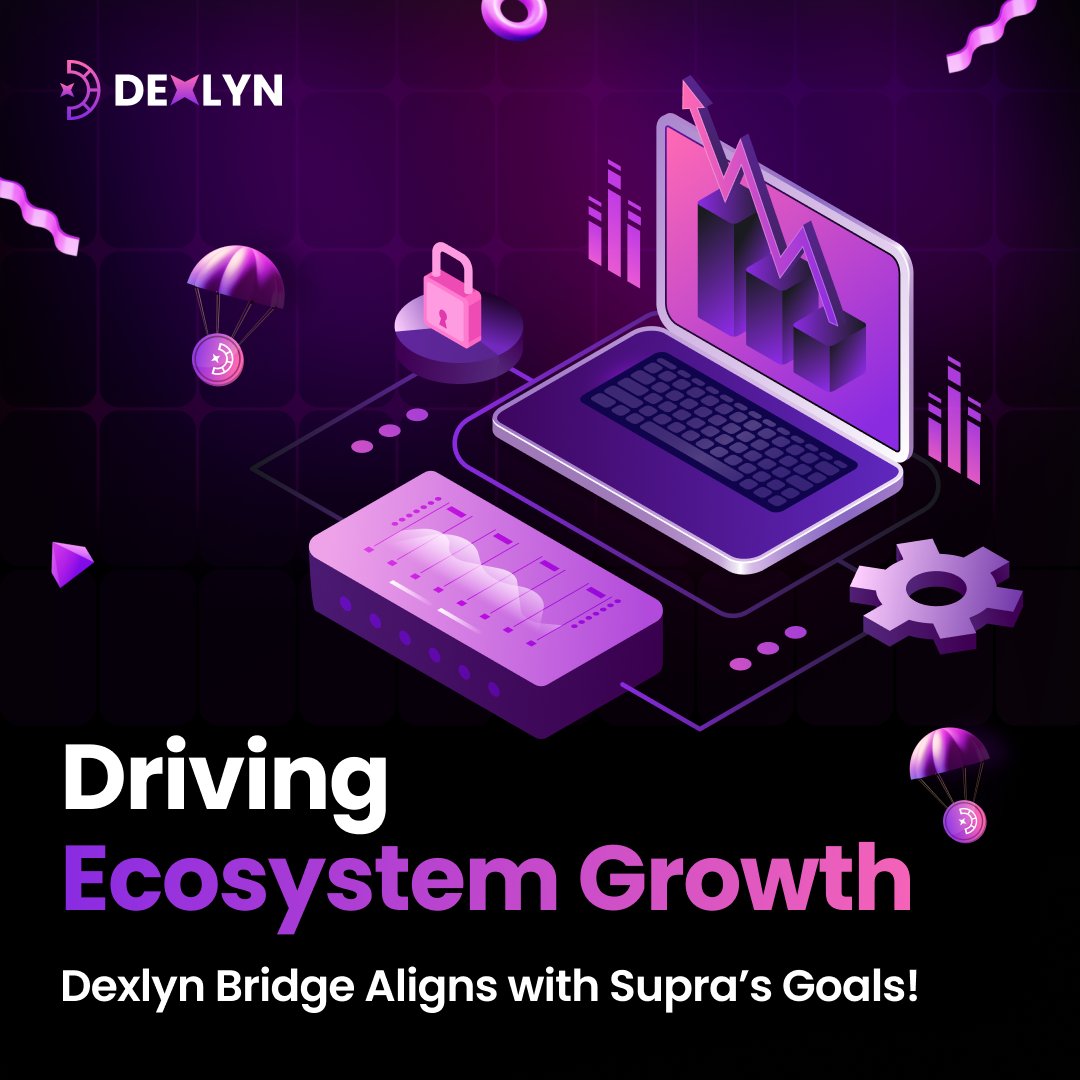 DexlynLabs's tweet image. 🎯 Dexlyn’s Bridge is more than a tool—it’s a catalyst for growth.

🌉 Seamlessly connecting the Supra ecosystem with the broader blockchain world.
⚡ Supporting scalable infrastructure for projects that dream big.
✨ Building a foundation for sustainable DeFi and blockchain…