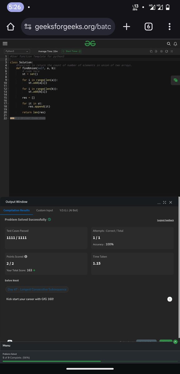 ItsEragon's tweet photo. Day 46 : 12 Jan 2025 @geeksforgeeks

Today's Progress: Learnt how to find the union of two arrays.

#gfg160 #geekstreak2024 https://t.co/2aSsMfJuvz