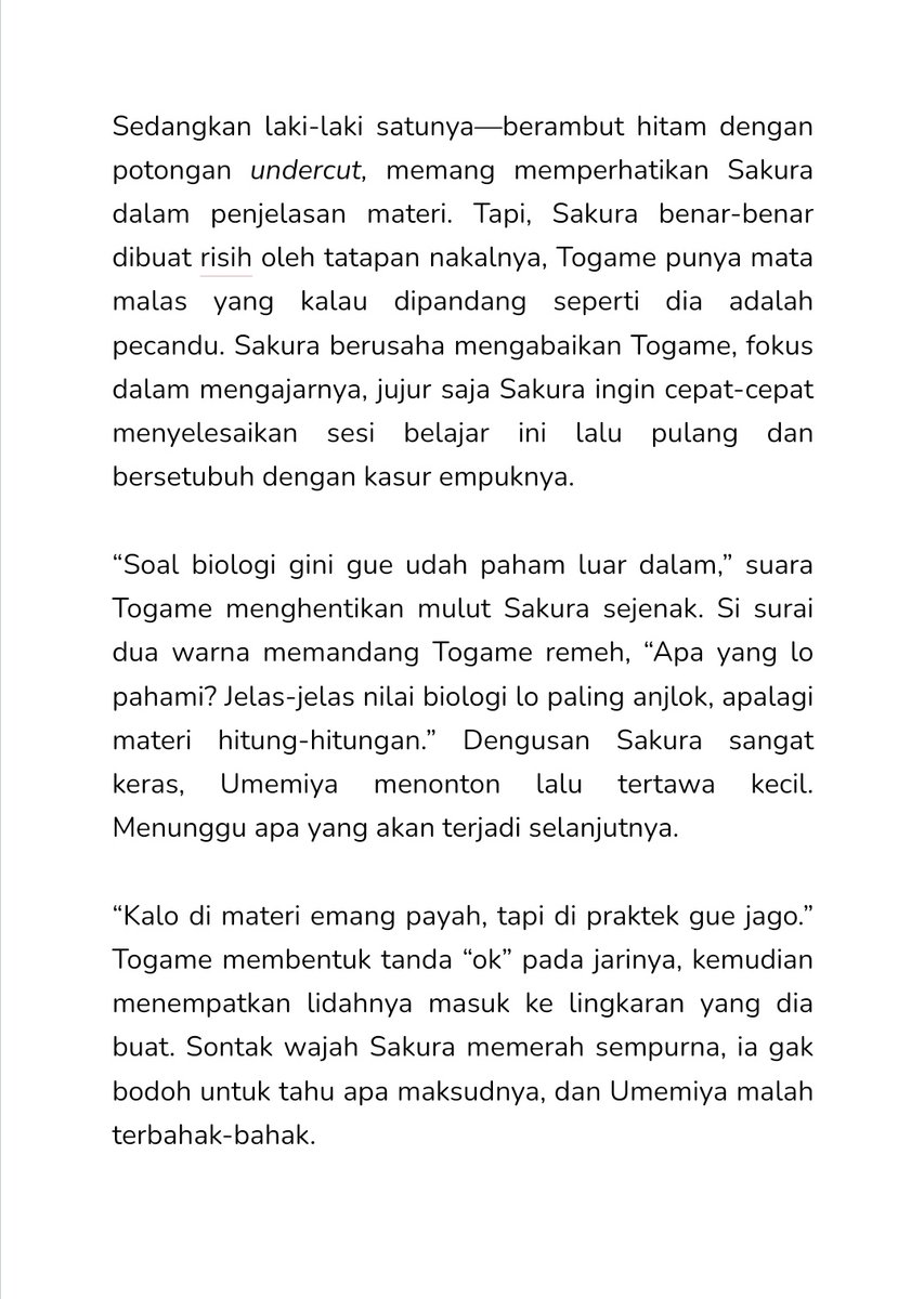 rozquelineres's tweet photo. #umesaku &amp; #togasaku one tweet

cw // nsfw, dirty talk, sex in public

petaka sakura memiliki status jenius adalah menjadi mentor untuk siswa kelas 3. https://t.co/uc5uWaMREl