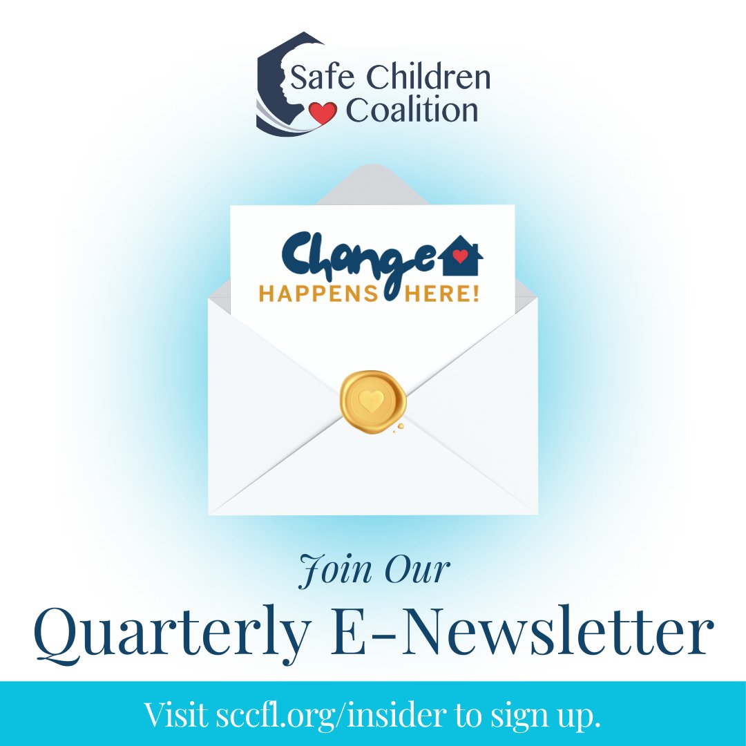 Want to become a Safe Children Coalition insider? Sure you do! Subscribe to our quarterly e-newsletter to stay up to date on the change we're making for over 9,300 children and families in our community. #stayinformed Here’s the link to sign up: sccfl.org/insider