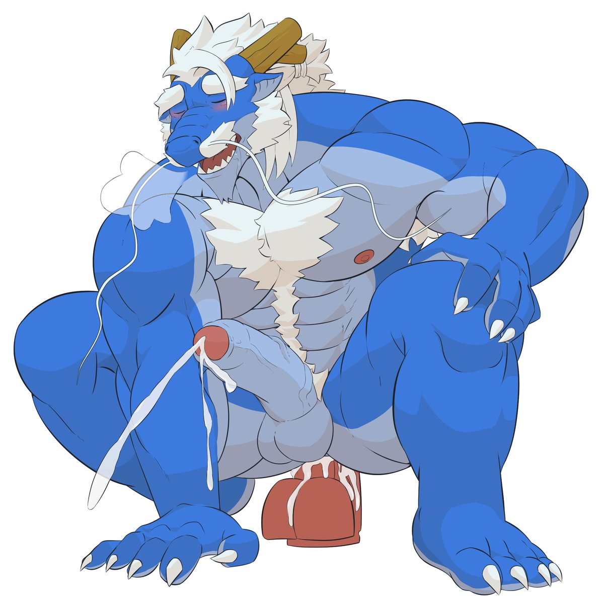 bludergon's tweet photo. Sometimes it's good to relieve one's urges by just going solo...

Art by @Warsyl0 🐲💙 https://t.co/NBm84bHdNr