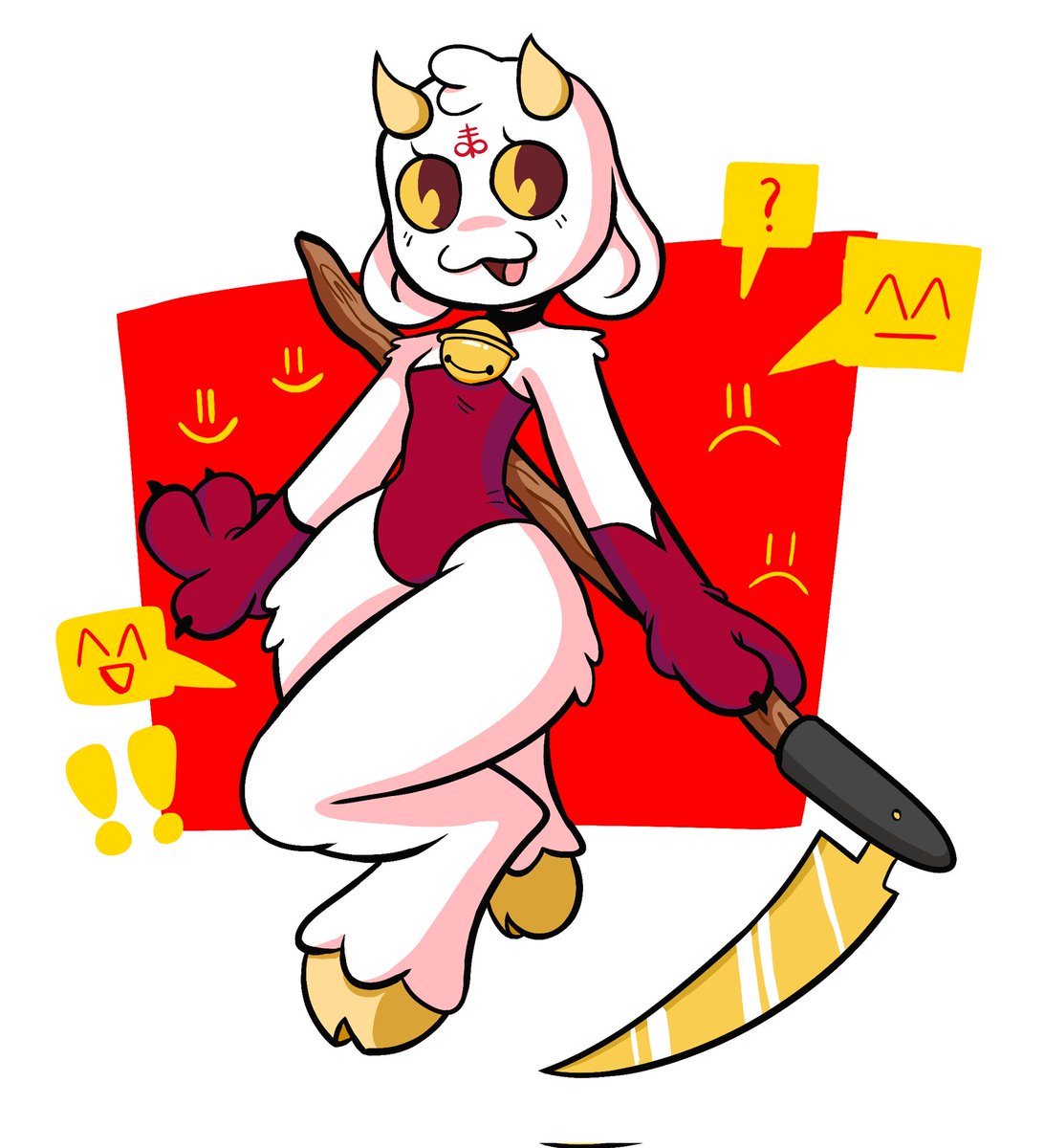 My first ACTUAL drawing of 2025 :)

Fanart of my friend <a href="/AncientToasts/">Krummi</a>' cute goat OC, Jezebel

#oc #fanart