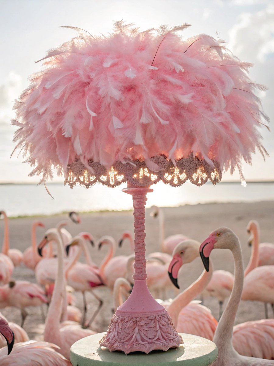EntropyBrightUS's tweet image. Ever wondered where flamingos hang out at night? 🦩 Introducing our Feather Lamp—soft, cozy, and 100% flamingo-approved. No birds were harmed, but your sense of style might fly away.  Check it out: ow.ly/WeWz50UESlZ

#FeatherLamp #NotForBirds #HomeGoals #StylishHome