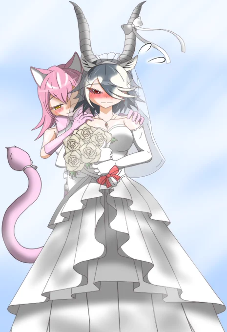 【再掲】ブラックバック&タスマニアデビル#けものフレンズ 