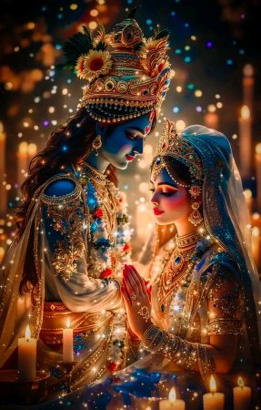 Akhileshya61655's tweet photo. एक तरफ साँवले कृष्ण, दूसरी तरफ राधिका गोरी
जैसे एक-दूसरे से मिल गए हों चाँद-चकोरी। https://t.co/DJGjvgalue