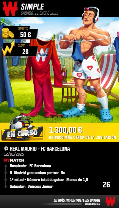 NotBettingX's tweet photo. 🎉 ¡Gran sorteo de NotBetting! 🎉

🚨 ¿Quieres tener la posibilidad de ganar 🪙1300€? 

ℹ Sigue estos sencillos  pasos ⬇

¿Cómo participar?
1⃣ Haz RT (Retweet) a esta publicación.
2⃣ Dale ❤️ (Fav) a este post.
3⃣ Sigue nuestra cuenta en X (Twitter): @NotBettingX.

Estamos apostando 50 € a una cuota 26 en el partido:

🇪🇸 Real Madrid 🆚 FC Barcelona 🇪🇸

Y si ganamos la apuesta, será TODO para uno de vosotros.

⏰ Tenéis hasta el inicio del partido (hoy a las 20:00h CET).

📢 El ganador será anunciado después del partido si la apuesta resulta ganadora.

💡 No pierdas esta oportunidad única de llevarte un gran premio con solo unos clics. ¡Participa ya! 🚀