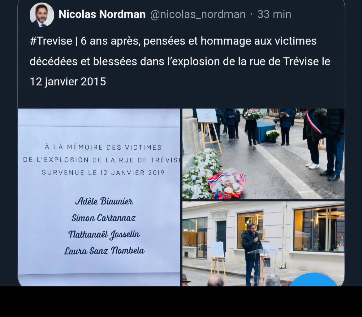 Chbelleville20's tweet image. Les pieds nickelés de la ville de Paris ce matin qui ont fait acte de présence pour commémorer les 6 ans de la #ruedetrevise mais qui : se trompe de date et se trompe de mot