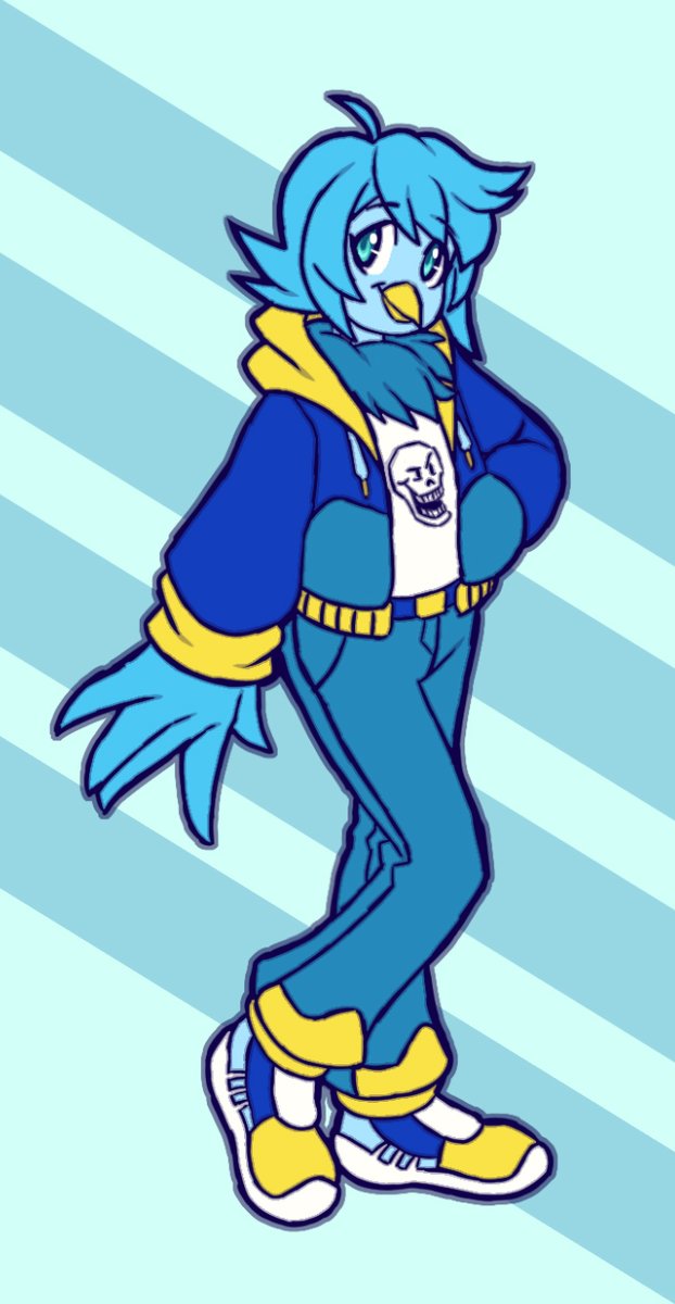 Drew some king of Martlet from Undertale Jaundice.