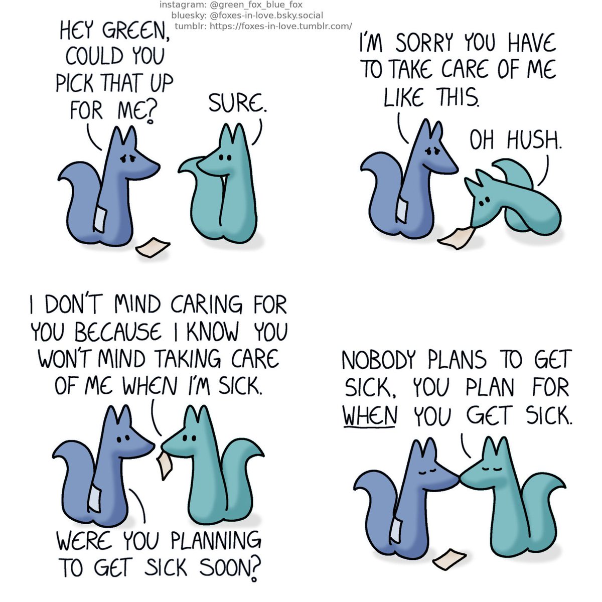 Foxes in Love tweet media