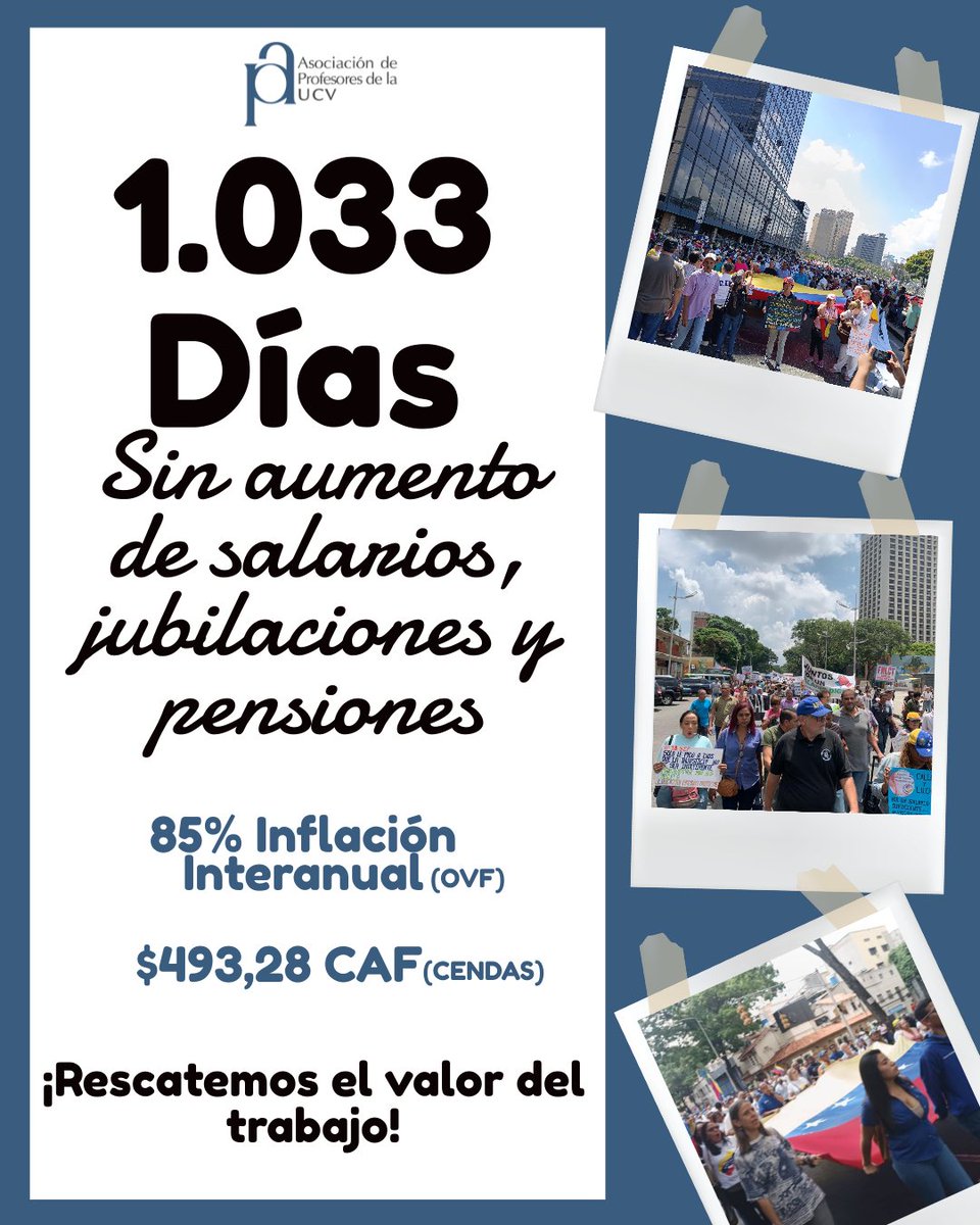 APUCV's tweet photo. #UCV #Profesores #Venezuela #SalariosDignosYa #BonoNoEsSalario https://t.co/PCTlXF1llz