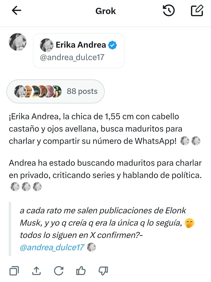 andrea_dulce17's tweet photo. Me regalas un RT 😇 👋 ♥️

Si eres madurito comenta tu edad.. Y te agg a mi ws. 😇✌🏻🐈🙃..

Si deseas conversar solo comenta una carita FELIZ 😊 😇😉🙃🙂 https://t.co/fEq4PX3vbK
