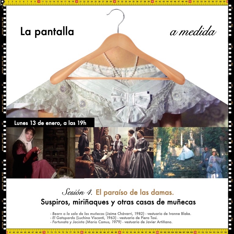 Pues mañana volvemos a 'La pantalla a medida' y nos sumergimos en pleno siglo victoriano, pudoroso y fascinante, lleno de crinolinas, mantones y suspiros (de España y parte del extranjero). Será como como siempre a las 19h en Génova, 14. Os esperamos.
